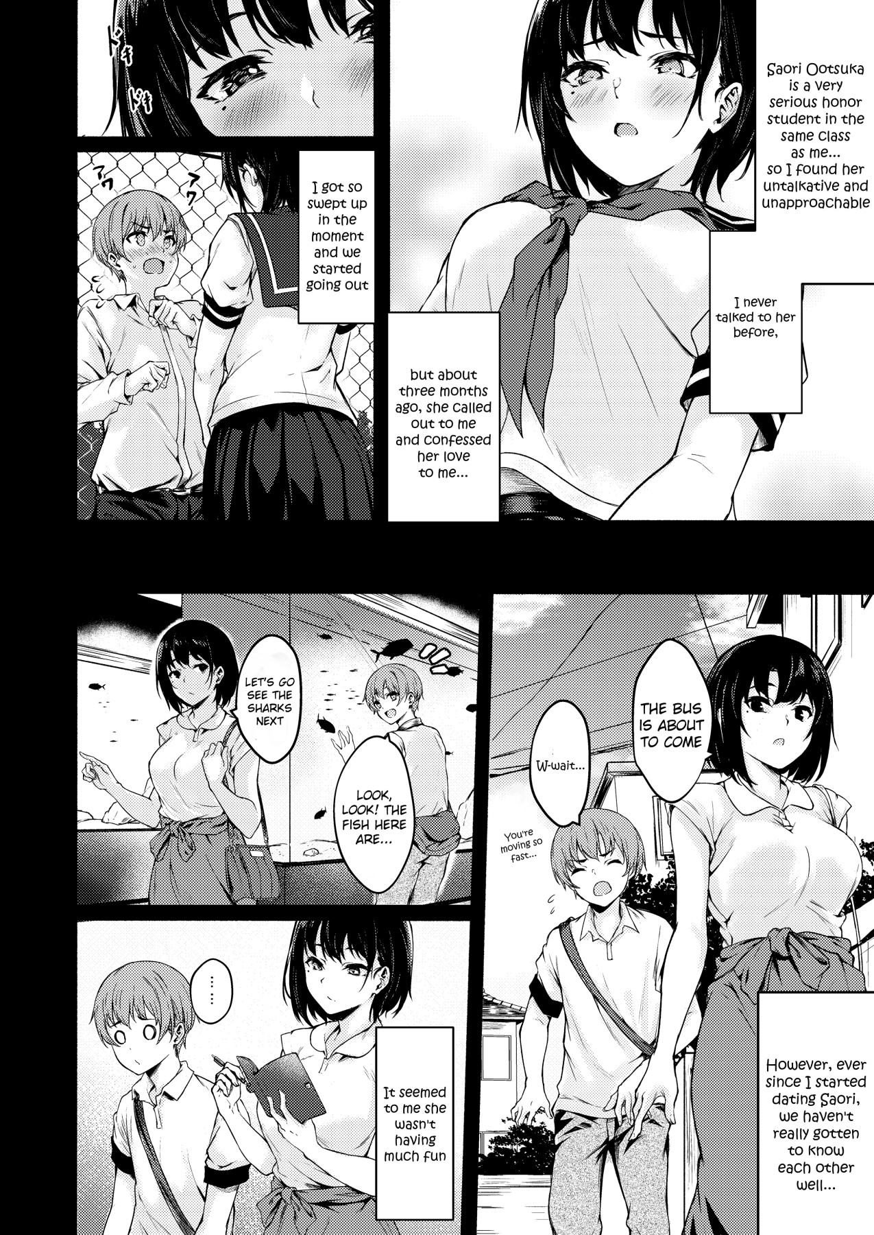 Hentai Manga Comic-Tall Saori-chan Is Both Clumsy And Lewd-Read-4